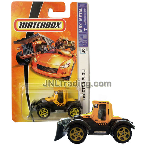 Matchbox Year 2006 MBX Metal Ready For Action Series 1:64 Scale Die Cast Car Set #30 -Yellow ICE PLOW TRUCK J2385