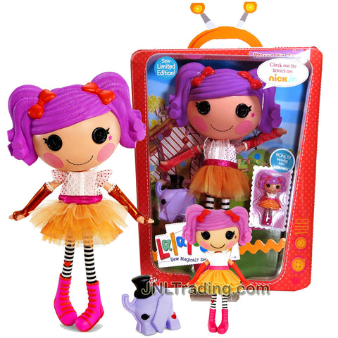 Lalaloopsy Sew Magical! Sew Cute! Limited Edition 12 Inch Tall Button Doll - Peanut Big Top with Pet "Elephant" and Bonus Mini 3 Inch Doll