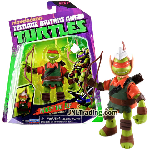 Year 2014 Teenage Mutant Ninja Turtles TMNT 5 Inch Tall Figure - Live Action Role Play MIKEY THE ELF with Elven Hat and Bow