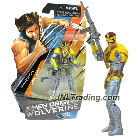 Hasbro Year 2009 X-Men Origins Wolverine Series 4 Inch Tall Action Figure - Comic Series MAVERICK with Assault Rifle and Gun