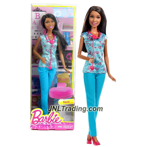 Mattel Year 2014 Barbie "Life in the Dreamhouse" Series 12 Inch Doll - Nikki as NURSE with Blue Outfit and Stethoscope