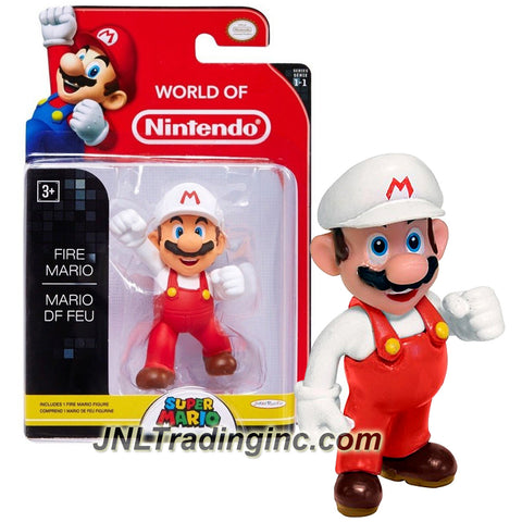 Jakks Pacific Year 2014 World of Nintendo "Super Mario" Series 2-1/2 Inch Tall Mini Figure - FIRE MARIO