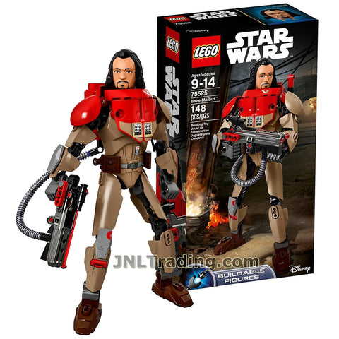 Lego Year 2017 Star Wars Rogue One Series Figure Set #75525 - BAZE MALBUS with Spring Loaded Shooter Heavy Cannon (Pieces: 148)