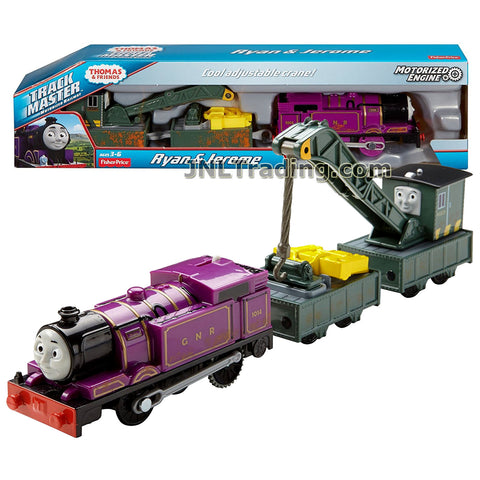 Thomas & Friends Year 2016 Trackmaster Series Motorized Railway 3 Pack Train Set - RYAN & JEROME DVF85 with Cargo Cart