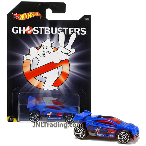 Year 2016 Hot Wheels Ghostbusters Series 1:64 Scale Die Cast Car Set 4/8 - Blue Racecar SPECTYTE
