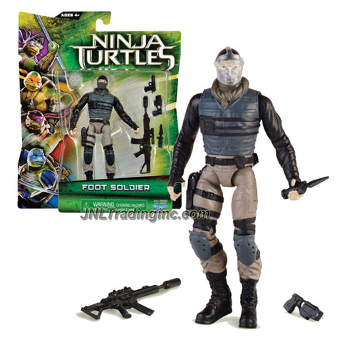 Playmates Year 2014 Teenage Mutant Ninja Turtles TMNT Movie Series 5 Inch Tall Action Figure - FOOT SOLDIER with Mask, 2 Guns, Dagger and Sniper Rifle