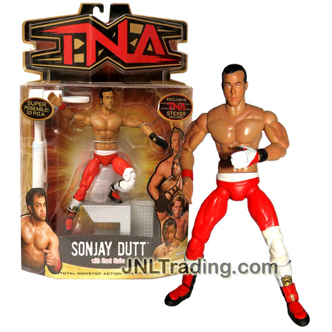 Marvel Toys Year 2006 Total Nonstop Action Wrestling TNA Series 7 Inch Tall Figure - SONJAY DUTT with Stunt Stairs