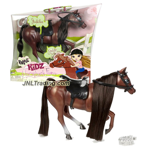 MGA Entertainment Bratz Kidz Horseback Fun Series 8 Inch Tall Horse - JUBILEE with Mane Brush, Saddle and Briddle