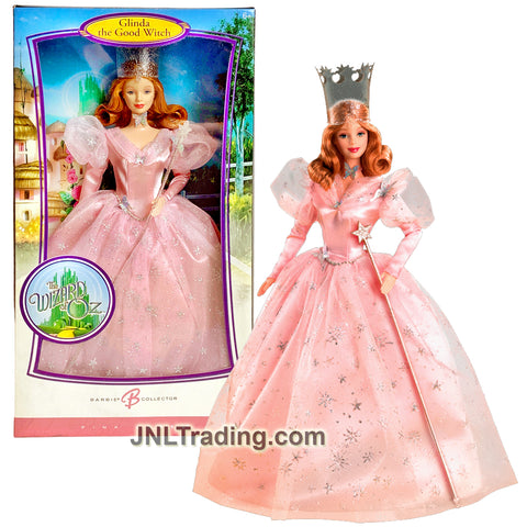 Year 2006 Barbie Pink Label The Wizard of Oz Series 12 Inch Doll - GLINDA the Good Witch with Crown, Magic Wand, Collector Card and Doll Stand