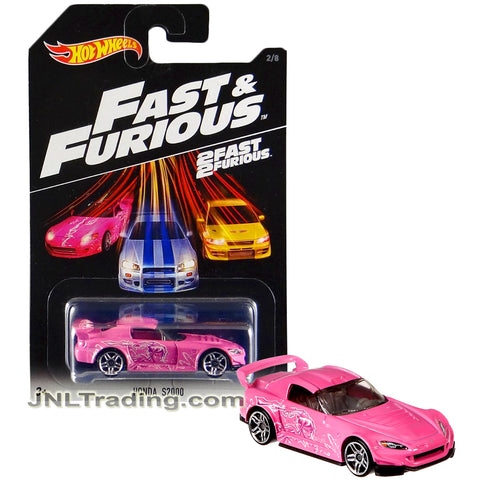 Year 2016 Hot Wheels 2 Fast 2 Furious Series 1:64 Scale Die Cast Car 2/8 - Pink Roadster HONDA S2000