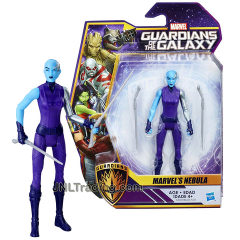 Year 2016 Marvel Guardians of the Galaxy Series 5 Inch Tall Figure - Marvel's NEBULA with 2 Batons
