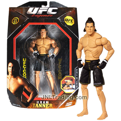Jakks Pacific Year 2009 Series 1 Ultimate Fighting Championship UFC 51 Legends Collection 7-1/2 Inch Tall Figure - American Fighter EVAN TANNER