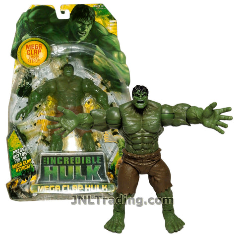 Marvel Year 2008 The Incredible Hulk Movie Series 6 Inch Tall Action Figure Set - MEGA CLAP HULK with Smash Attack