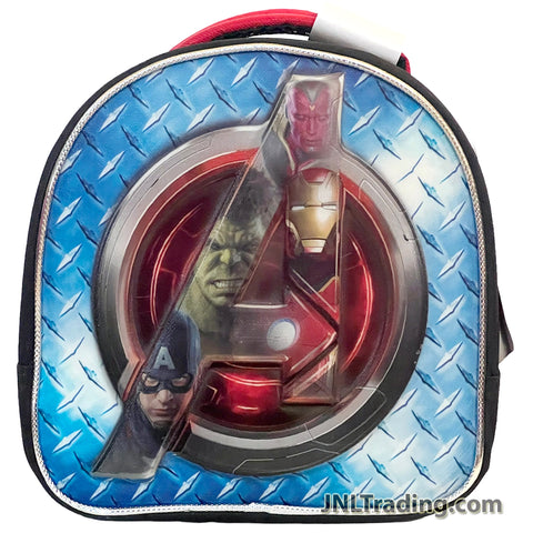 Marvel Avengers Single Compartment Soft Insulated Lunch Bag with Image of Captain America, Hulk, Iron Man and Vision
