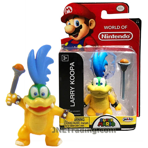 World of Nintendo Year 2017 Super Mario Series 2-1/2 Inch Tall Figure - LARRY KOOPA with Magic Scepter