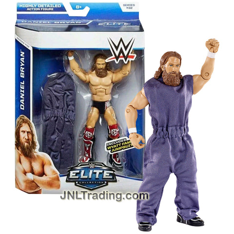 Mattel Year 2014 WWE World Wrestling Entertainment Elite Collection 6-1/2 Inch Tall Figure - DANIEL BRYAN with Wyatt Family Jumpsuit