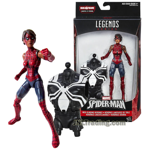 Marvel Legends 2016 Spider-Man Venom Series 6 Inch Tall Figure - Web-Slinging Heroine SPIDER-GIRL with Venom's Abdomen