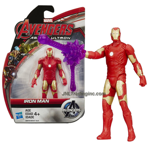 Hasbro Year 2015 Marvel Avengers Age of Ultron Series 4 Inch Tall Action Figure - IRON MAN with Energy Blast