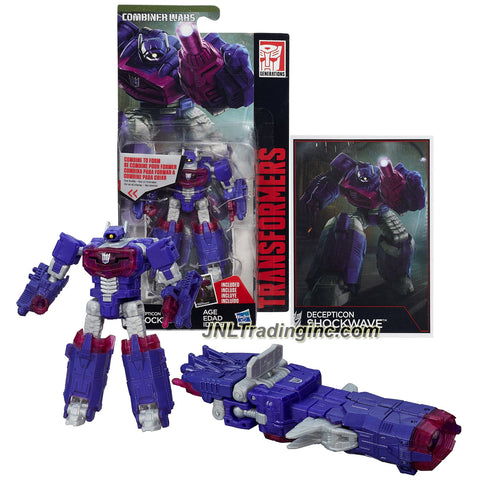 Hasbro Year 2015 Transformers Generations Combiner Wars Series 4 Inch Tall Legends Class Robot Action Figure - Decepticon SHOCKWAVE with Collector Card (Vehicle Mode: Blaster Cannon)