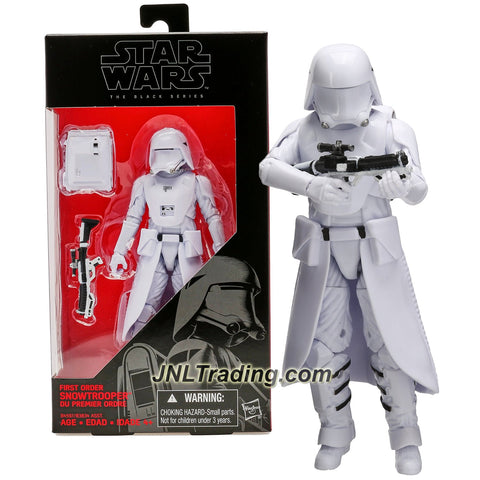 Hasbro Year 2015 Star Wars The Black Series 6 Inch Tall Figure - FIRST ORDER SNOWTROOPER B4597 with Blaster Rifle and Backpack
