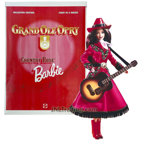 Year 1997 Barbie Collector Edition First In A Series Grand Ole Opry Collection 12 Inch Doll - COUNTRY ROSE Barbie with Hat, Scarf, Boots, Guitar, Doll Stand and Certificate of Authenticity