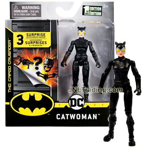 Year 2020 DC Comics The Caped Crusader Creature Chaos 4 Inch Tall Action Figure - CATWOMAN 20125756 with 3 Mystery Accessories