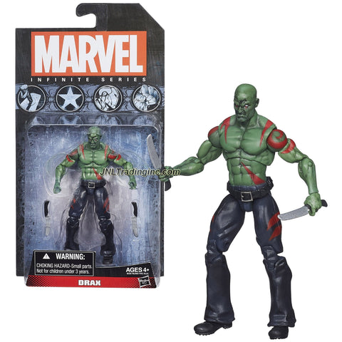 Hasbro Year 2014 Marvel Infinite Series 4 Inch Tall Action Figure - Guardians of the Galaxy DRAX with 2 Daggers