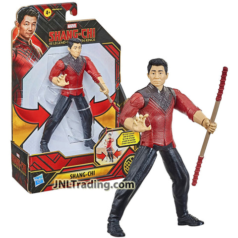 Year 2021 Marvel Shang-Chi and The Legend of the Ten Rings 6 Inch Tall Figure : Bo-Staff Attack Shang-Chi
