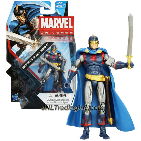 Hasbro Year 2013 Marvel Universe Series 5 Single Pack 4 Inch Tall Action Figure Set #029 - MARVEL'S BLACK KNIGHT (Sir Percy) with Enchanted Blade