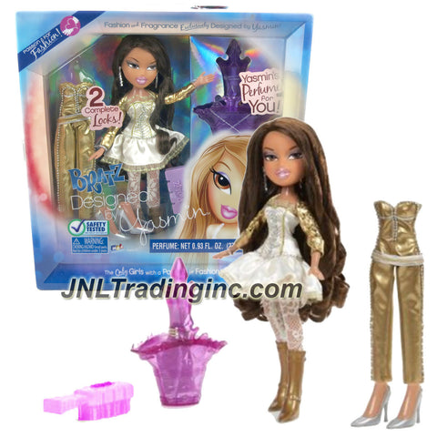MGA Entertainment Bratz Passion For Fashion Fragrance Series 10 Inch Doll Set - YASMIN with 2 Complete Outfits, Purple Hairbrush & Fragrance For You