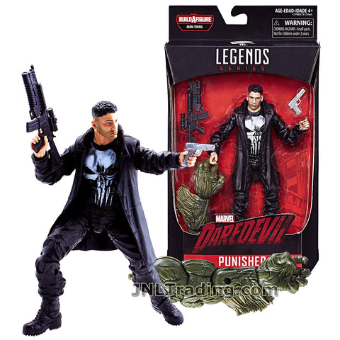 Marvel Legends 2017 Man-Thing Series 6 Inch Tall Figure - Frank Castle aka PUNISHER with Assault Rifle, Gun and Man Thing's Left Arm