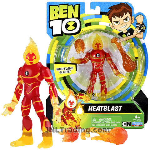 Cartoon Network Year 2017 Ben 10 Series 5 Inch Tall Figure - HEATBLAST with Flame Blasts