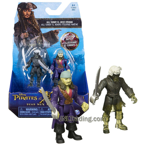 Pirates POTC of the Caribbean Dead Men Tell No Tales Series 2 Pack 3 Inch Tall Figure - Will Turner and Ghost Crewman
