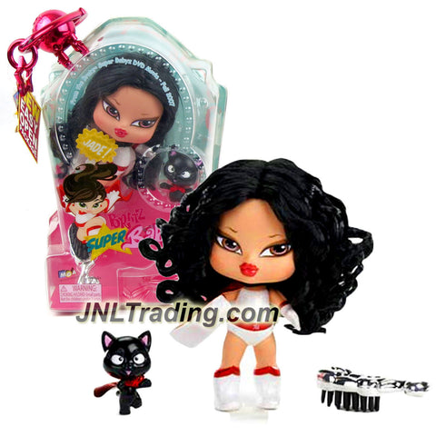 MGA Entertainment Bratz Super Babyz Series 5 Inch Doll - JADE with Sidekick Super Black Cat and Hairbrush