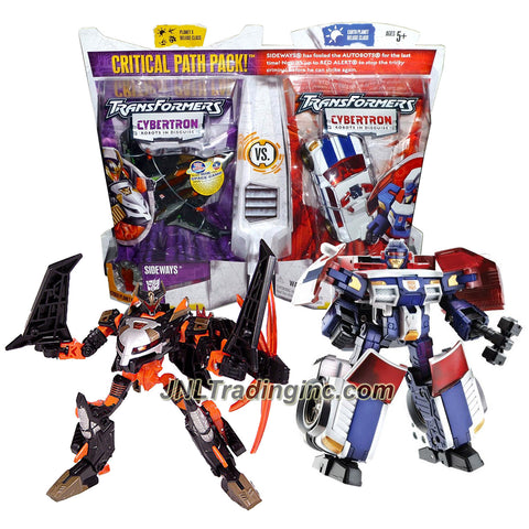 Hasbro Transformers Cybertron Series 2 Pack Deluxe Class 6" Tall Figure - CRITCAL PATH with SIDEWAYS and RED ALERT Plus 2 Cyber Planet Keys