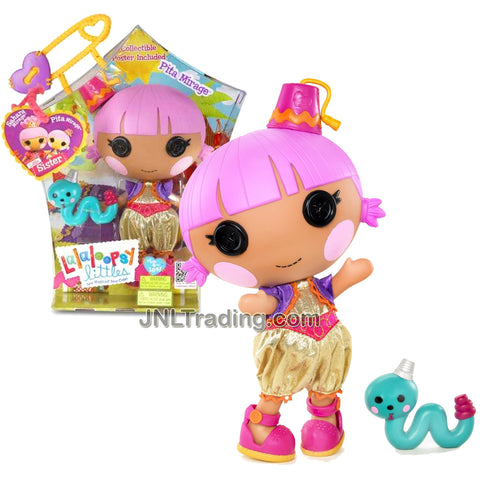 Lalaloopsy Sew Magical! Sew Cute! 7-1/2 Inch Tall Button Doll - Pita Mirage with Pet Green Snake Plus Bonus Poster Inside