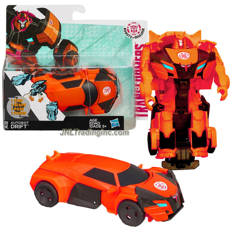 Hasbro Year 2014 Transformers Robots in Disguise Animation Series One Step Changer 5 Inch Tall Robot Action Figure - Autobot DRIFT (Vehicle Mode: Sports Car)