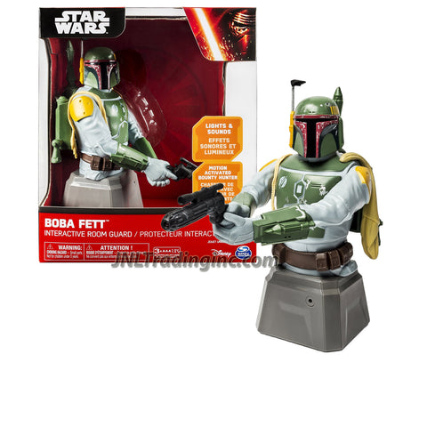 Spin Master Star Wars Series 8" Tall Interactive Room Guard - Motion Activated Bounty Hunter BOBA FETT with Lights and Sounds