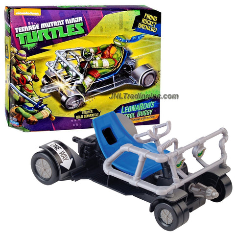 Playmates Year 2014 Nickelodeon Teenage Mutant Ninja Turtles Action Figure Vehicle Set - Pavement Pounding Speed Machine LEONARDO'S PATROL BUGGY with Rocket "Grenade" Missile Launcher and 1 Missile (Figure is not Included)