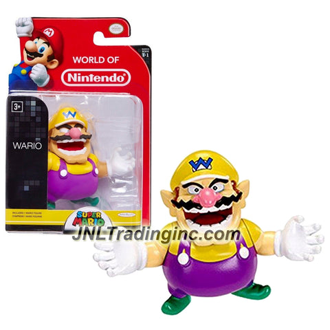 Jakks Pacific Year 2014 World of Nintendo "Super Mario" Series 2-1/2 Inch Tall Mini Figure - WARIO