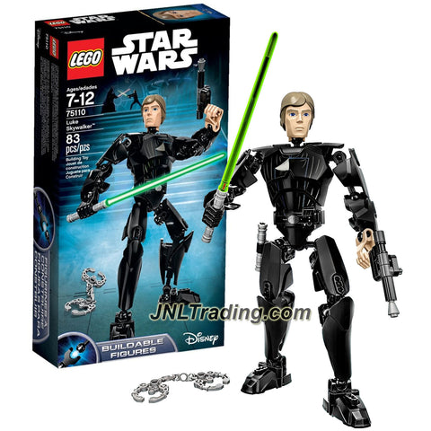 Lego Year 2016 Star Wars Series Figure Set #75110 - LUKE SKYWALKER with Blaster, Lightsaber and Handcuffs (Pieces: 83)