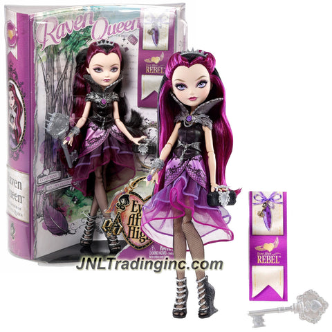 Mattel Year 2013 Ever After High Story Series 11 Inch Doll Set - Daughter of the Evil Queen RAVEN QUEEN (BBD42) with Purse, Hairbrush and Doll Stand