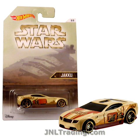 Hot Wheels Year 2015 Star Wars Series 1:64 Scale Die Cast Car Set 8/8 - Light Brown Color JAKKU TORQUE SCREW DJL04