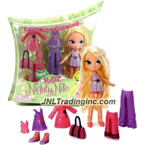 MGA Entertainment Bratz Kidz Nighty Nite Series 7-1/2 Inch Doll - CLOE with 3 Sets of Snap On Pajama Outfits, Purse and 2 Pairs of Shoes
