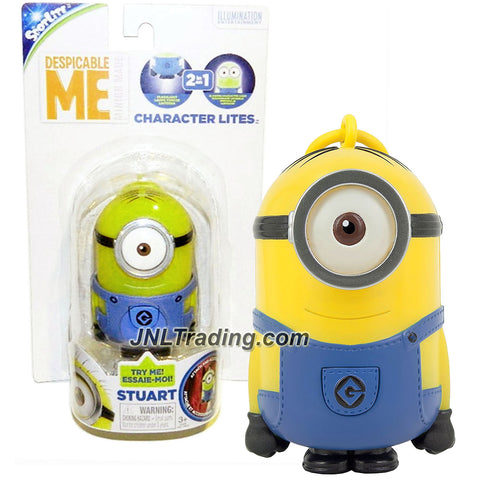 Tech 4 Kids "Despicable Me - Minion Made" Movie Series 4 Inch Tall Character Lites Figure - STUART with Light Up Feature and Clip On