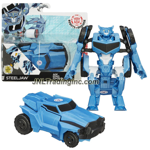 Hasbro Year 2014 Transformers RID Animation Series One Step Changer 5 Inch Tall Robot Figure - Decepticon Werewolf STEELJAW (Vehicle Off-Road Truck)