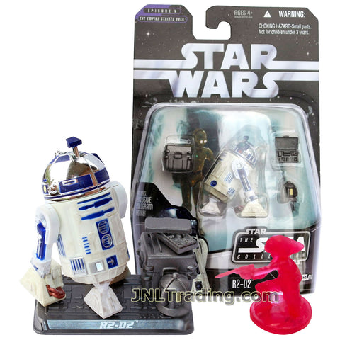 Star Wars Year 2006 The Saga Collection The Empire Strikes Back Series 3 Inch Tall Figure : R2-D2 with Case, Toolbox, Display Base and Holographic Rebel Trooper