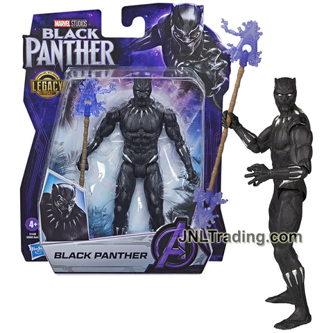 Year 2022 Marvel Studios Legacy Collection Black Panther Series 6 Inch Tall Figure - BLACK PANTHER with Spear