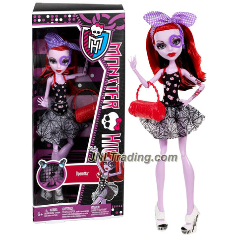 Mattel Year 2012 Monster High Dance Class Series 11 Inch Doll Set - Daughter of The Phantom of The Opera OPERETTA in Swing Dance Outfit with Purse