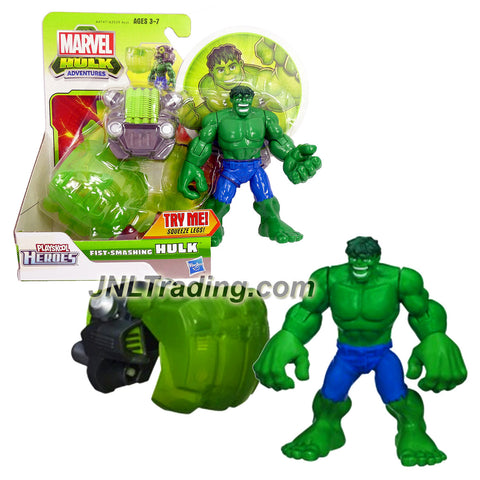 Hasbro Playskool Heroes Year 2012 Marvel Hulk Adventures Series 5 Inch Tall Figure - FIST SMASHING HULK With Smash Action & Fist Rocket Launcher 